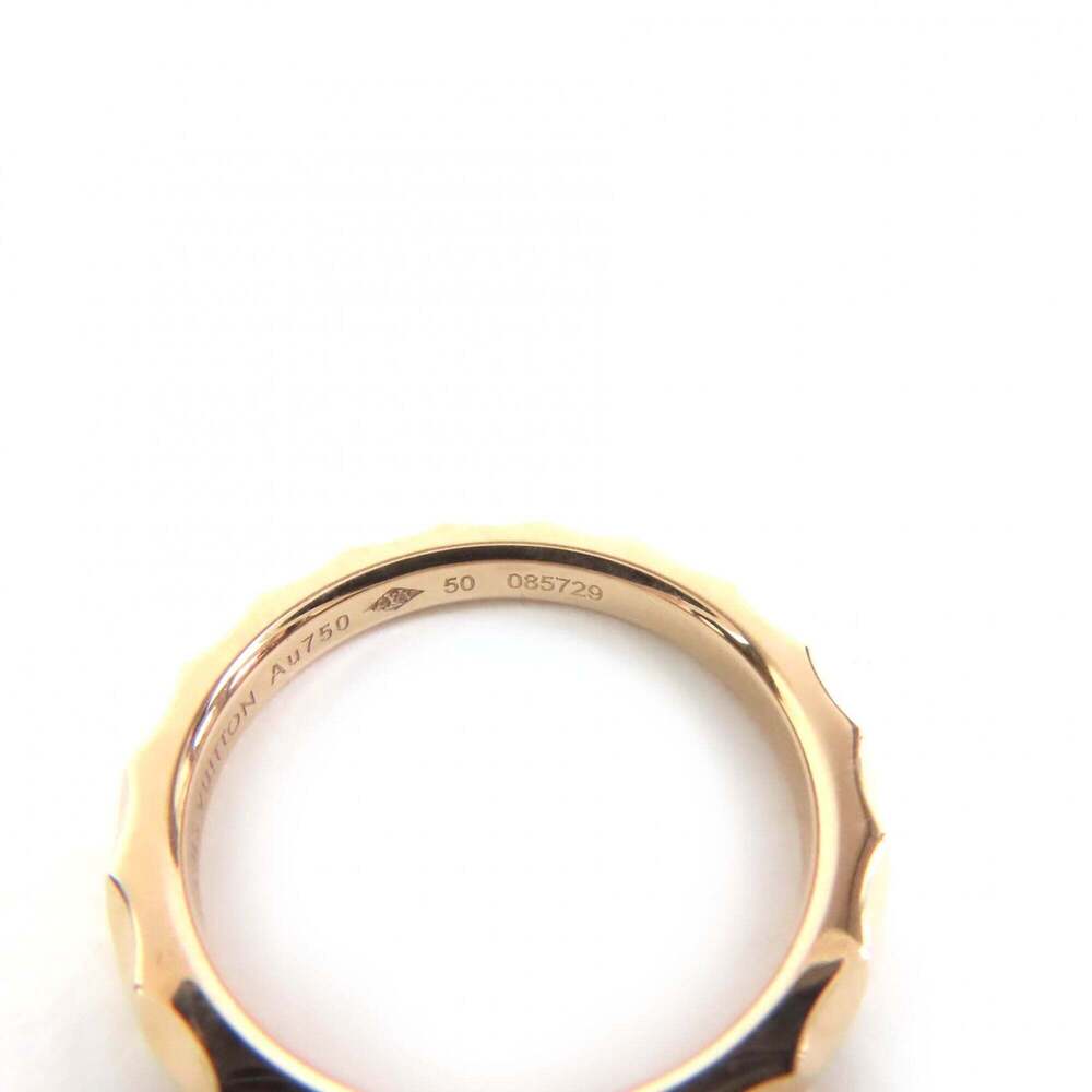 LOUIS VUITTON 18k Gold Monogram Ring - Picture 7 of 9